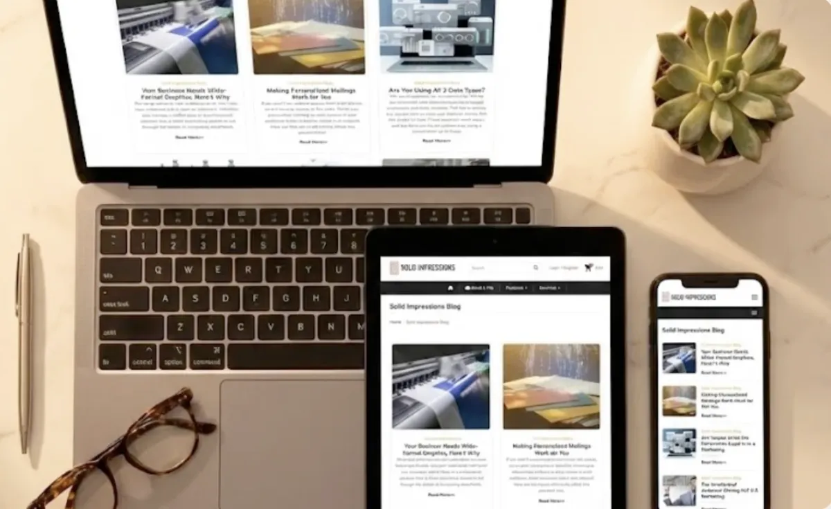 Website and blog content for printing companies